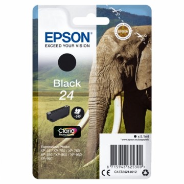 Картридж с оригинальными чернилами Epson Cartucho 24 negro Чёрный