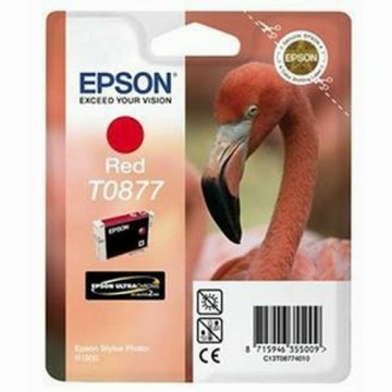 Oriģinālais Tintes Kārtridžs Epson C13T08774010 Melns Sarkans