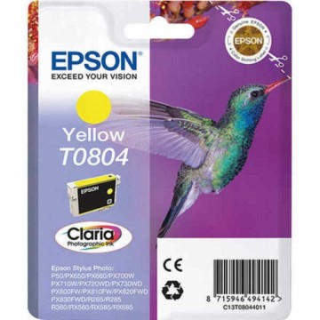 Oriģinālais Tintes Kārtridžs Epson C13T08044011 Dzeltens