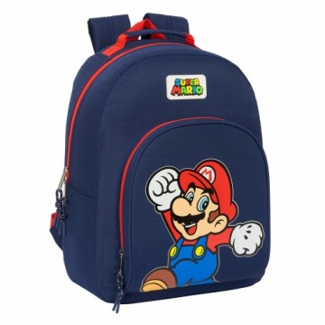 Skolas soma Super Mario World Tumši Zils 32 x 42 x 15 cm