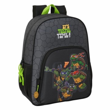 Skolas soma Teenage Mutant Ninja Turtles Melns Pelēks 33 x 42 x 14 cm