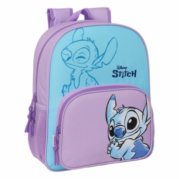 Skolas soma Lilo & Stitch Sweet Zils Ceriņš 32 x 38 x 12 cm