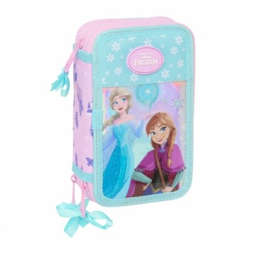 Triple Pencil Case Frozen Cool days Violet Sky blue 12,5 x 19,5 x 5,5 cm 36 Pieces