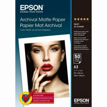 Матовая фотобумага Epson C13S041344 A3 50 Листья (1 штук)