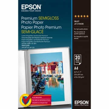 Spīdīgs Phouz papīrs Epson C13S041332 A4 20 Loksnes 251 g/m² (1 gb.)