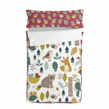 Quilted Zipper Bedding HappyFriday Moshi Moshi Harvestwood Multicolour 90 x 200 cm