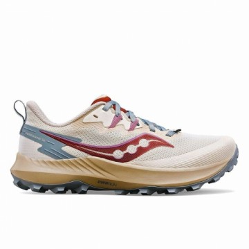 Sports Trainers for Women Saucony Peregrine 14 Beige