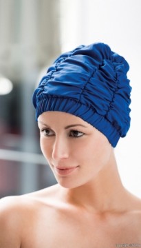 FASHY  shower cap with plastic lining 3620 50 blue