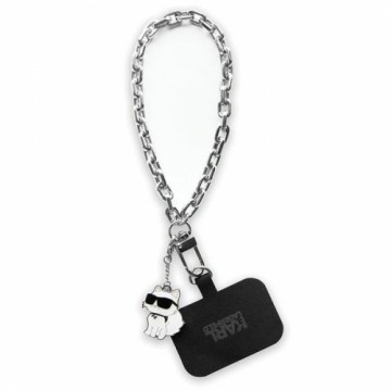 Karl Lagerfeld KLUCHCSKPK Universal Hand Strap Choupette srebrny|silver