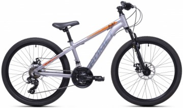 Velosipēds Romet Rambler DIRT 24 2024 silver-orange