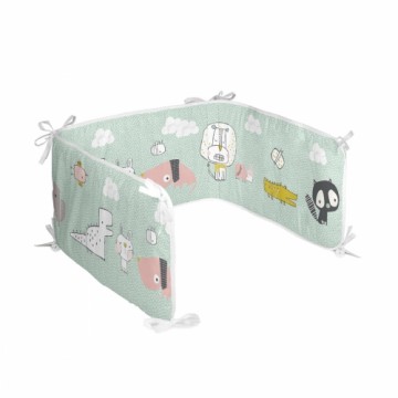 Cot protector HappyFriday Moshi Moshi Best buddies Multicolour 210 x 40 cm