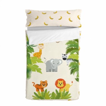 Quilted Zipper Bedding HappyFriday Mr Fox Wild Multicolour 105 x 200 cm