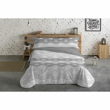 Duvet cover set Hosteline Mojacar Grey Double 3 Pieces