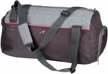 Sports bag AVENTO 50TJ Anthracite/Grey melange/Fluorescent pink