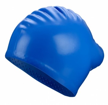 Swimming cap silicone BECO 7530 6 blue long hair