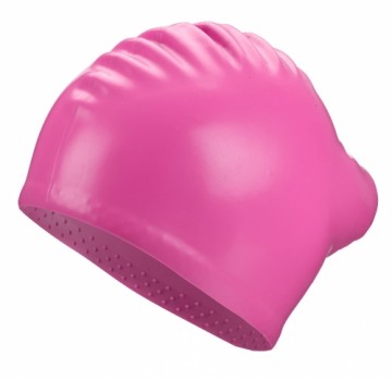 Swimming cap silicone BECO 7530 4 pink long hair