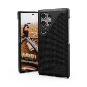 UAG Metropolis LT Magnet case for Samsung Galaxy S24 Ultra with magnetic module - black kevlar