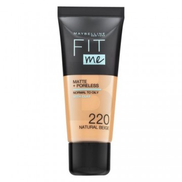 Maybelline Fit Me! Foundation Matte + Poreless 220 Natural Beige с матирующим эффектом 30 мл