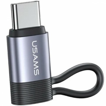 USAMS Adapter AU17 Lightning - USB-C 30W stalowy|aluminium SJ677LN01 (US-SJ677)