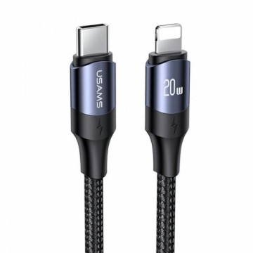 USAMS Kabel U71 USB-C na Lightning 1,2m 20W PD Fast Charge czarny|black SJ521USB01 (US-SJ521)