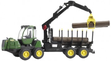 Bruder Professional Series John Deere 1210E Forwarder with 4 Trunks and Grab (02133)