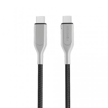 Forever Core Ultra Fast PD cable USB-C - USB-C 1,5 m black 60W