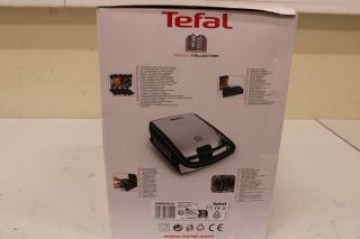 TEFAL   SALE OUT.  Sandwich Maker SW854D 700 W Number of plates 4 Number of pastry 2 Black/Stainless steel DAMAGED PACKAGING