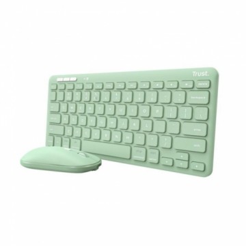 Trust   KEYBOARD +MOUSE WRL LYRA/GREEN 24942