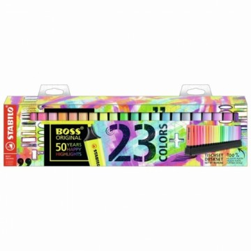 Fluorescent Marker Set Stabilo EO7023-01-5 Plastic (23 Pieces)