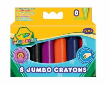 CRAYOLA MINIKIDS Большие восковые мелки, 8 шт.