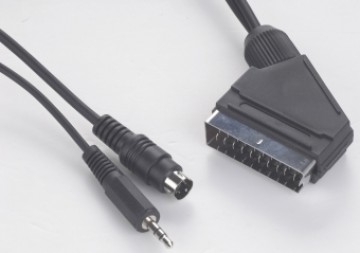 Gembird SCART plug to S-Video+audio cable 5m