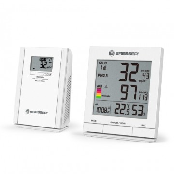 BRESSER PM2.5 / PM10 Particulate meter with wireless sensor