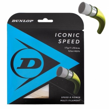 Tennis string Dunlop Iconic Speed 17G/1.30mm/12m Multifilament Natural