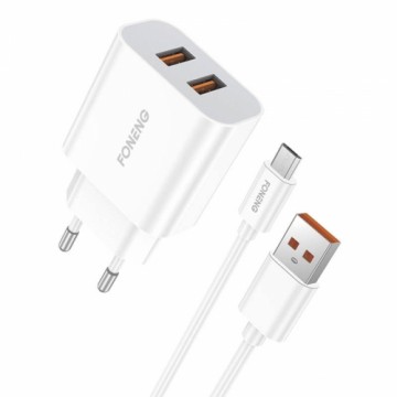 Dubultais USB lādētājs Foneng EU45 Micro