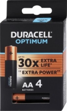 Duracell Optimum AA Alkaline 4pack