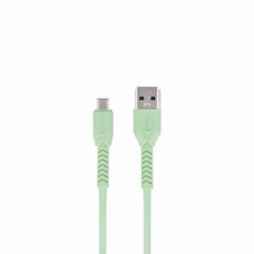 Maxlife MXUC-04 cable USB - USB-C 1,0 m 3A green