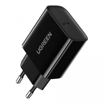 Ugreen 10191 20W PD USB-C Быстрое QC4.0+ 3A & Адаптивное Универсальное Зарядное Устройство Черный