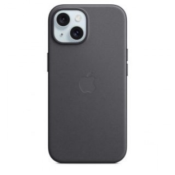 Apple -  MT393ZM/A Apple FineWoven Case with MagSafe for iPhone 15 Black