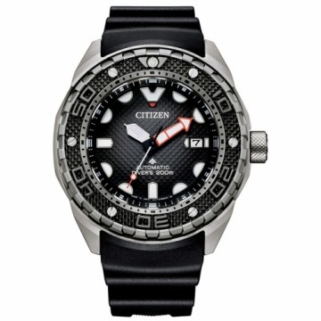 Vīriešu Pulkstenis Citizen PROMASTER DIVERS 200M AUTOMATIC SUPER TITANIO Melns Pelēks (Ø 46 mm)