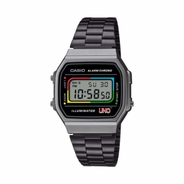 Мужские часы Casio A168WEUC-1AER Чёрный Серый (Ø 36 mm)