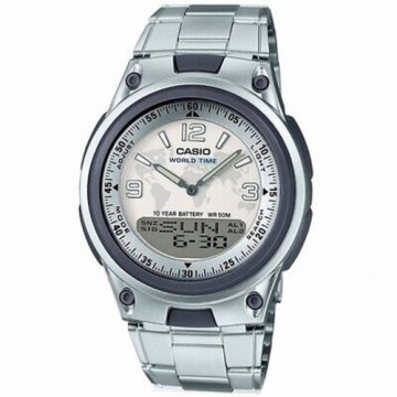 Vīriešu Pulkstenis Casio ILLUMINATOR TELEMEMO 30 Sudrabains (Ø 40 mm)