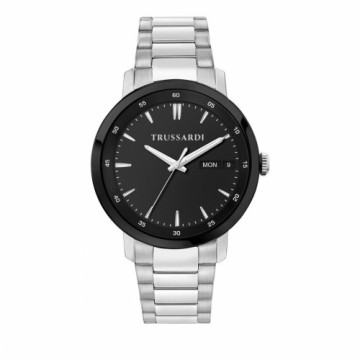 Vīriešu Pulkstenis Trussardi R2453147015 Melns Sudrabains (Ø 41 mm)