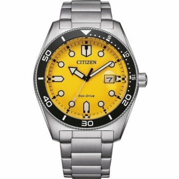 Vīriešu Pulkstenis Citizen OF COLLECTION - MARINE 1760 ECO DRIVE - YELLOW Dzeltens Sudrabains (Ø 43 mm)