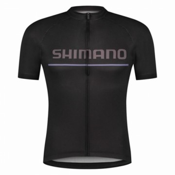 Vīriešu Krekls ar Īsām Piedurknēm Shimano Melns