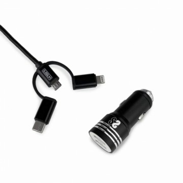 Universālais Auto USB Lādētājs + Car USB-C Kabelis Subblim SUB-CHG-4CC002 Melns 12 W