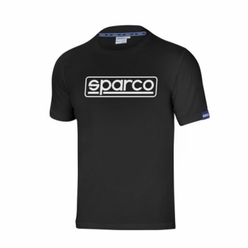 Men’s Short Sleeve T-Shirt Sparco FRAME Black