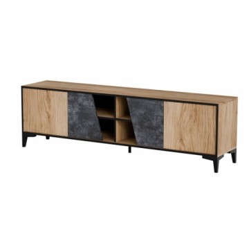 Cama Meble Cama 4D RTV cabinet OVO 180x38xH53 oak/concrete