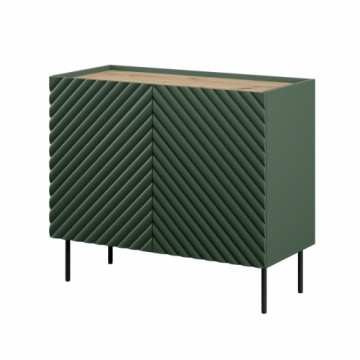 Cama Meble 2D chest of drawers ONDA 98x45xH85 green