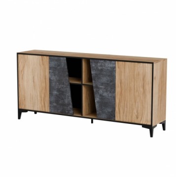 Cama 4D chest of drawers OVO 180x38xH83 oak/concrete