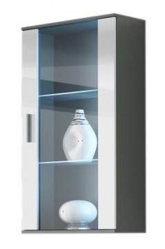 Cama Meble Cama hanging display cabinet SOHO grey/white gloss